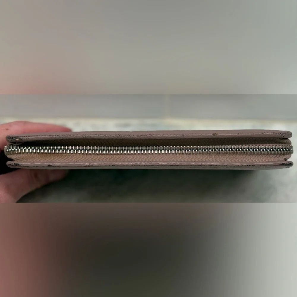LOEWE Anagram Calfskin Maueve Long Zip-Around Wallet